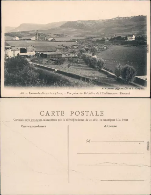 Ansichtskarte Lons-le-Saunier Stadt und Fabrikanlagen 1911