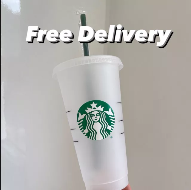 1 Hello Kitty inspired Venti Reusable Iced Cold Coffee Cup