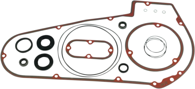 James Primary Cover Gasket Kit w Silicone Bead Electra Glide 74-75 80-84 87-89