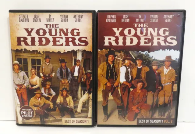 DVD The Young Riders Best of Season 1 Volume 1 & 2 Very Good Condition