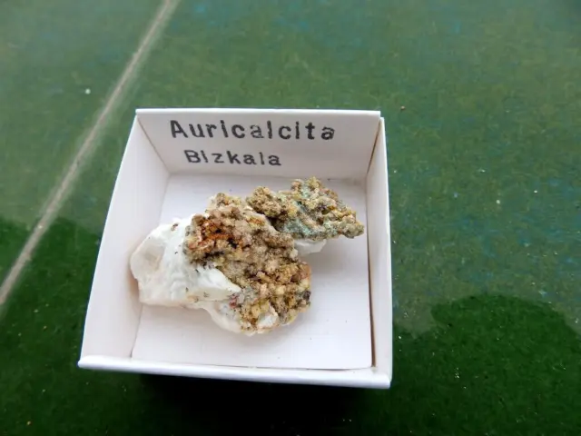 Minerales " Excelente Mineral De Auricalcita De Carranza (Vizcaya)  -  11B22 "