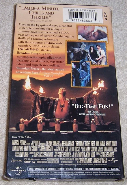 THE MUMMY VHS Video Brendan Fraser Rachel Weisz £1.44 - PicClick UK