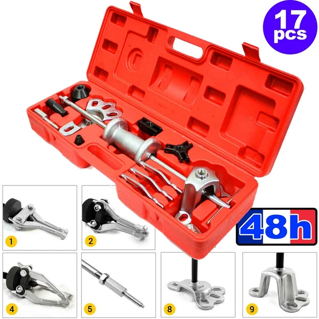 Coffret 9 Pièces Extracteur De Roulements Intérieurs - 8-32 Mm - Marteau Frappeur - Garantie 2 Ans