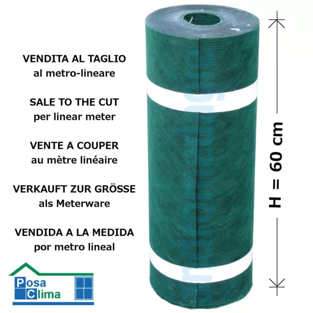 ACU-STOP 4MMx60CM TAGLIATO SU MISURA Isolante acustico per Sistema Renova