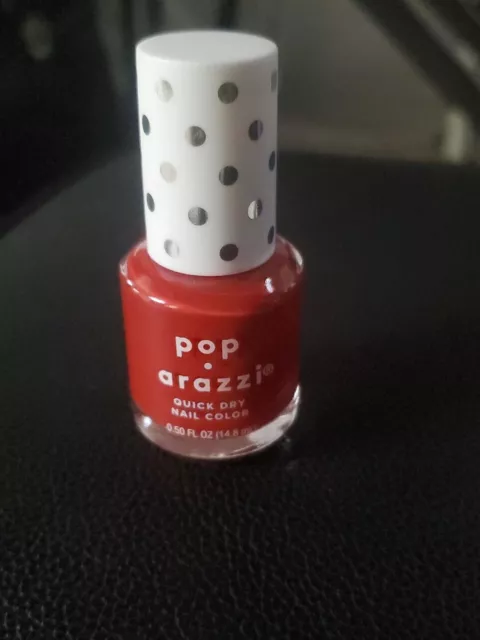Pop Arazzi Quick Dry Nail Color (You Say Tomato) Red Nail Polish
