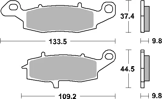 Bremsbeläge Kh231 Street Excel/Racing Sinter Gold Farbe Passend Für Suzuki 1800