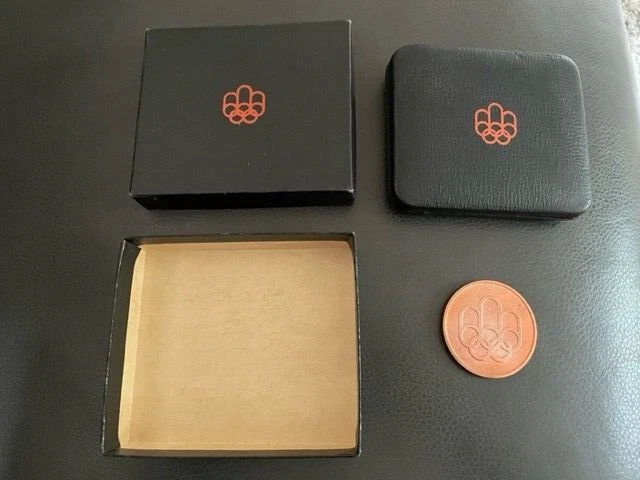 1976 Montreal Olympic Participation Medal with original box and case 1976 Montreal Olympic Participation Medal with original box and case