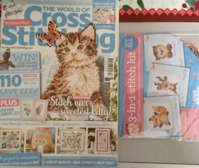 The World of Cross Stitching magazine Issue No: 253...(FREE GIFT x 1)..