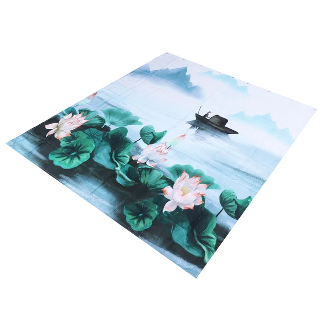 (150 * 180cm) Blackout Window Curtain Shower Curtains Vintage Decorative