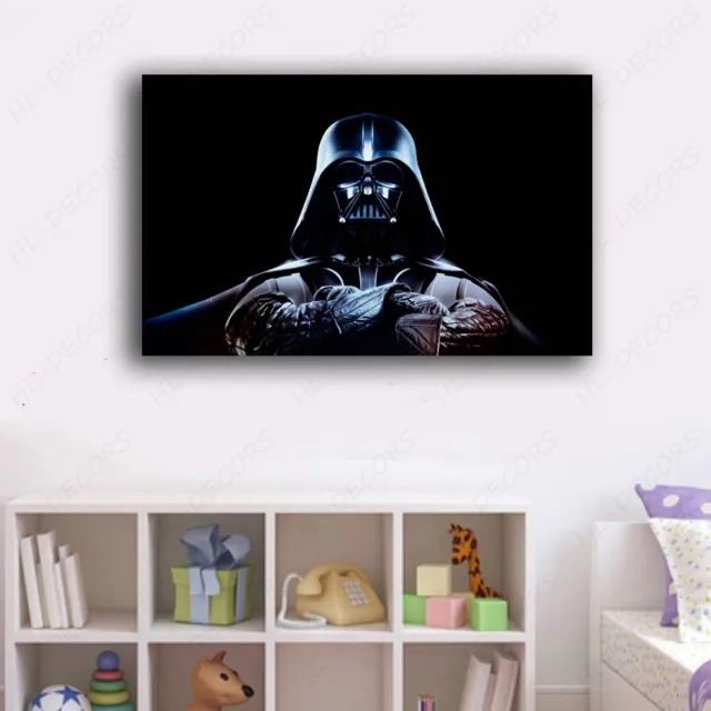 Framed Canvas Prints Stretched Large Darth Vader Star Wars Wall Art Home Decor