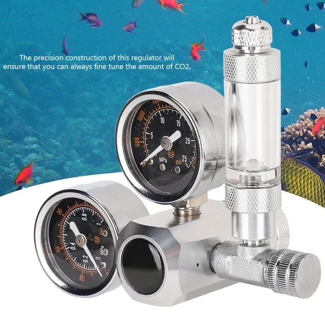 Regolatore Di CO2 Display A Doppio Calibro Per Acquario Con Contatore Di Bol DB3