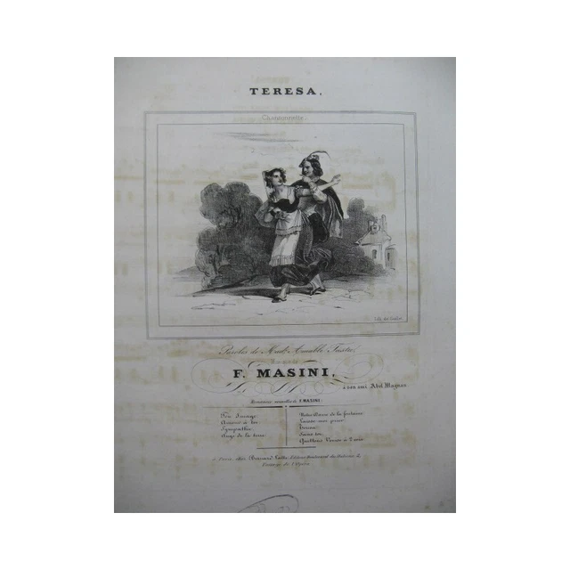 MASINI F. Teresa Chant Piano ca1840