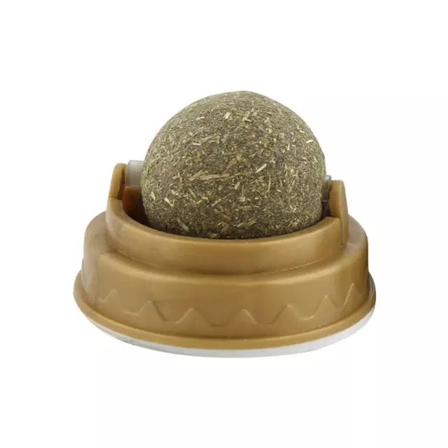 Bola pegajosa natural hierba gatera gato de pared juguete golosinas hierba saludable bocadillo C3X1