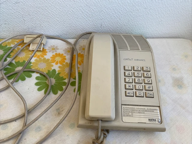 TÉLÉPHONE FILAIRE MATRA communication Contact-Multi vintage EUR 4,70 - FR