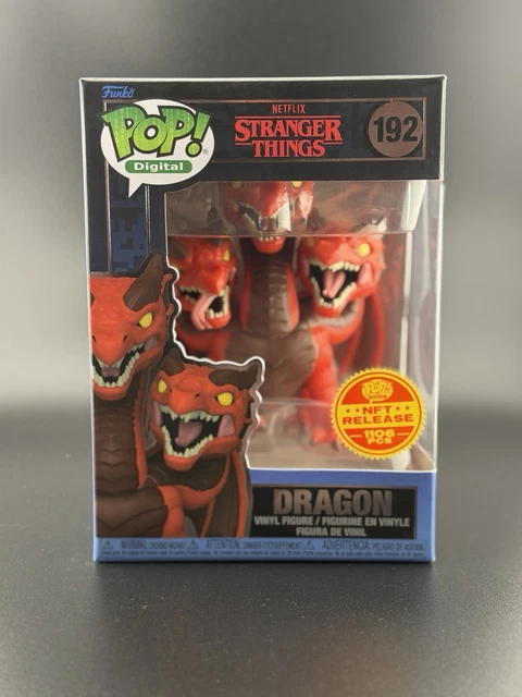 Funko Pop! NFT Stranger Things – Dragon 192, édition Limitée 1106 Pièces, Max, 9 Cm, Neuf