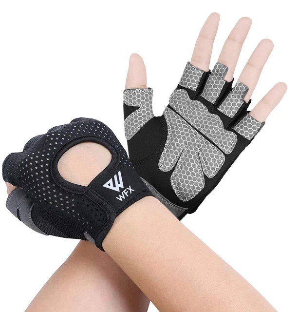 WFX Weight Lifting Gloves Gym Gloves Workout Fitness Building Training Cycling