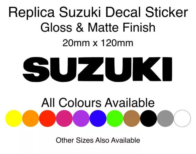 Suzuki Bandit Gsxr Replica Panel Tank Fairing Sticker Decal Pair 20mm x 120mm