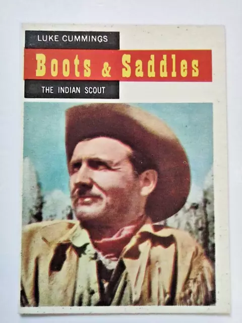 1958 Topps TV Westerns Boots & Saddles #66 Luke Cummings The Indian Scout CBS