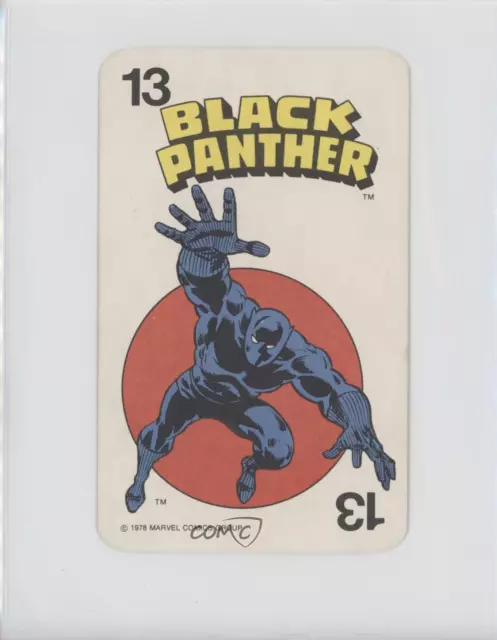1978 Milton Bradley Marvel Super-Heroes Card Game Black Panther #13 0df7