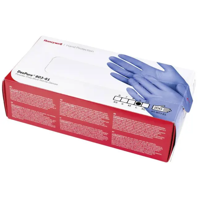 Lot de 200 gants en nitrile M sans poudre, sans latex, hypoallergéniques,  certifiés CE conforme à la norme EN455 Gants alimentaires jetables (taille