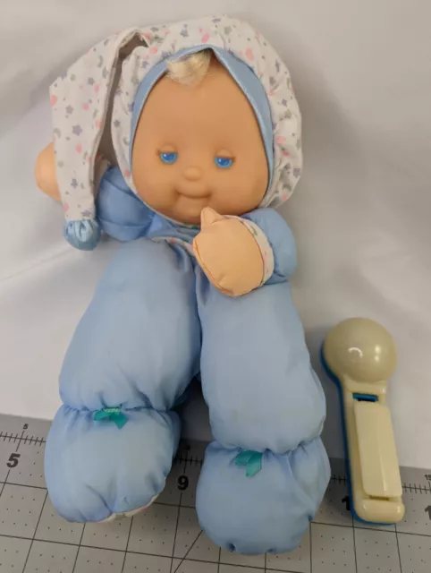 Fisher Price Puffalump Kids Blue Doll Snuggle Light 1991 1373 Stuffed Animal Toy
