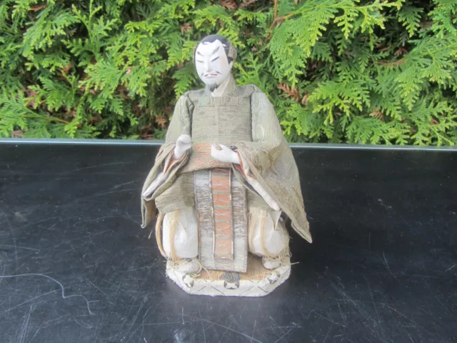Alte Figur Japaner Holz Stoff Porzellan ...