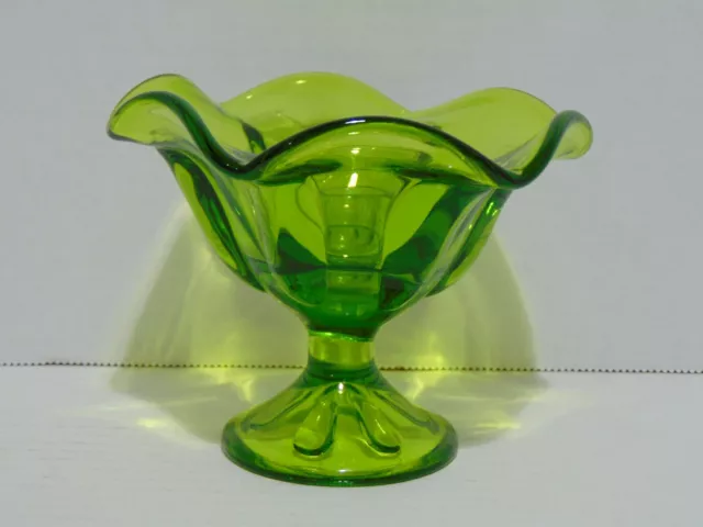 Viking Art Glass Epic 6 Petal Footed Candle Holder