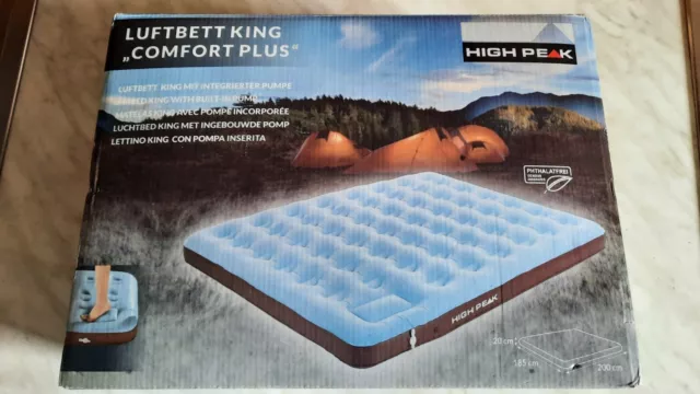 Luftbett, Gästebett, King "Comfort Plus", High Peak, neu