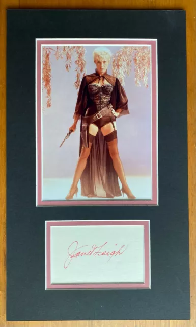 Janet Leigh Signed Display  Uacc & Aftal Rd Autograph