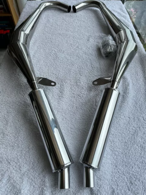 Yamaha RD 250/350 LC Stainless Steel Exhausts pair.