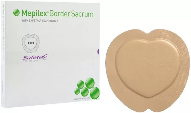 Molnlycke Mepilex Border Flex Sacrum 5 Layer Dressing - All Sizes