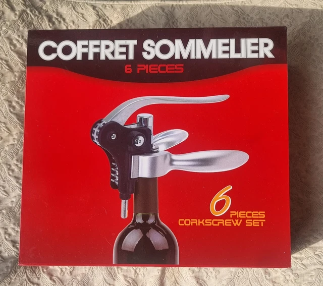 Coffret Sommelier Rocheblin Comme Neuf : Couteau, Tire-bouchon, Thermomètre - Gris