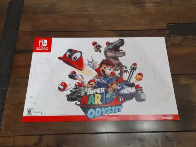 Officially Licensed Super Mario Odyssey 2-SIDED Poster Nintendo Switch  Promo Art