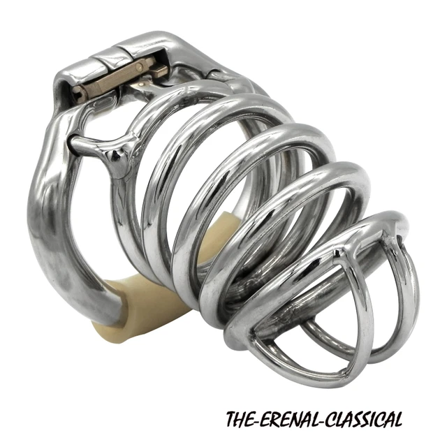 CC32 New stainless steel male chastity device