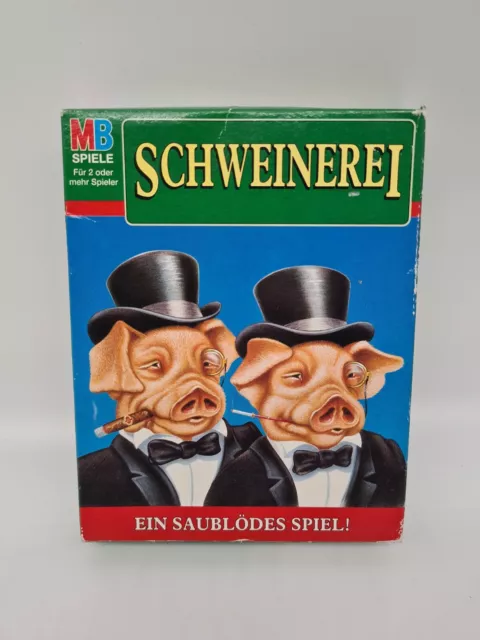 Schweinerei - Ein saublödes Spiel MB Spiele 1995 Partyspiel Unbespielt