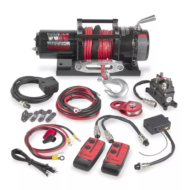 Warrior Winches Ninja 4500 lbs - Premium 12V ATV/UTV Winch with Synthetic Rope