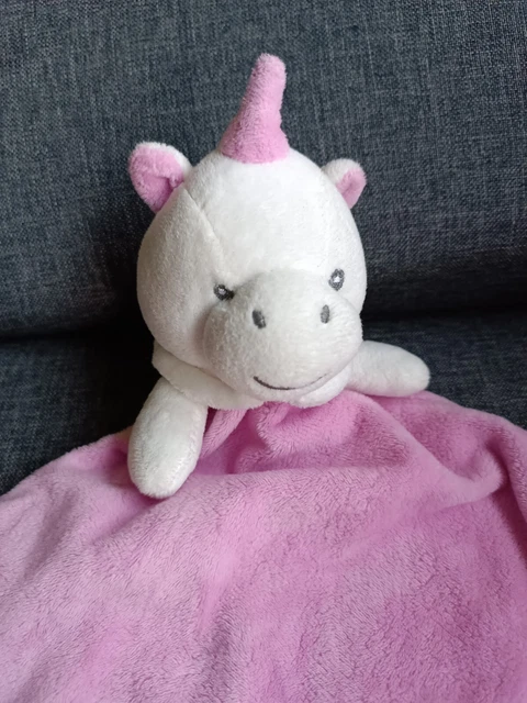 🦄🌟Doudou Soft Licorne DOUX 🥰 MES PETITS CAILLOUX Rose 36cm