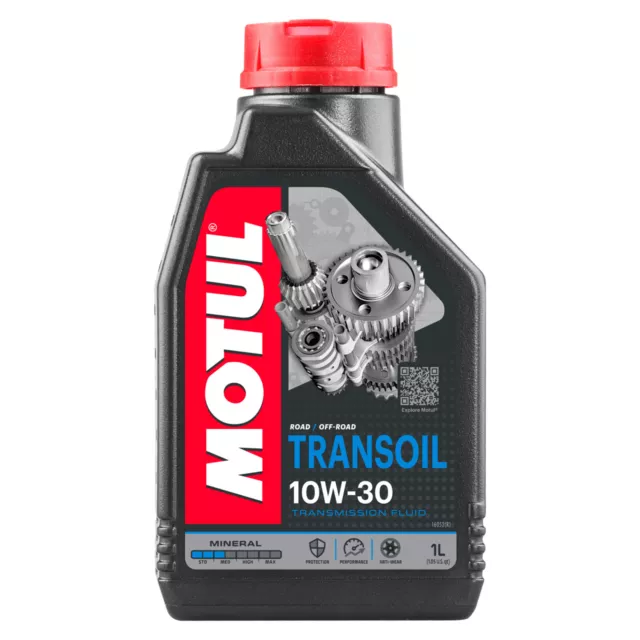 MF4929 - 1Lt Motul Transoil 10W-30 Minerale Frizione a Bagno D'Olio Moto Scooter