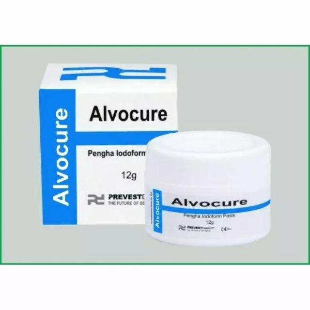 Alvocure Dry Socket  Pengha Iodoform Paste Dental Dressing 12 gm. Jar Prevest