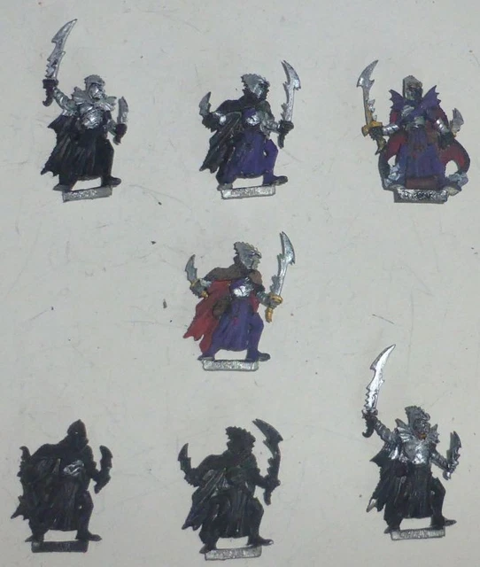Warhammer Elfes Noirs 5 cavaliers noirs Métal OOP Warhammer Elfes Noirs 5 cavaliers noirs Métal OOP