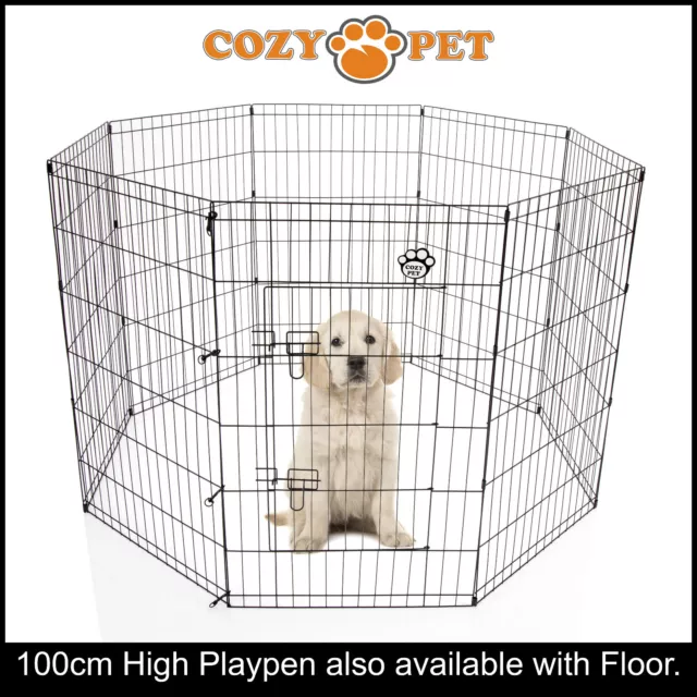 Playpen 100cm High Cozy Pet Dog Rabbit Puppy Play Pen Cage Run Fence crate PP04