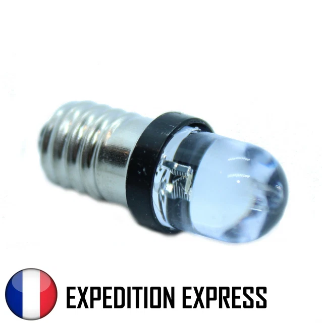 Lot De LEDs E10 5050 - 12V Ou 6V - Blanc, Bleu, Rouge, Vert - AC/DC - 1W