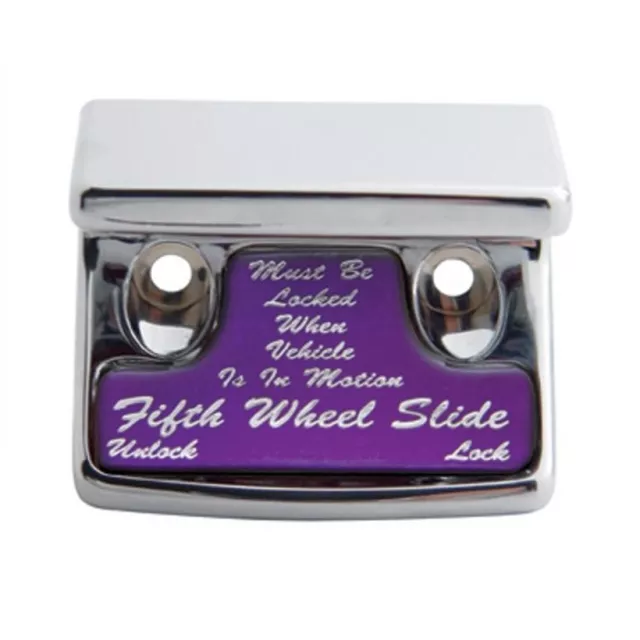 "Fifth Wheel" Chrome Plastic Switch Guard - Purple Glossy Sticker