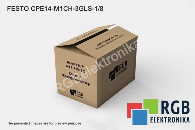 Festo Cpe14-M1Ch-3Gls-1/8 Cpe14M1Ch3Gls18 Valve Id220039 Up To 24 Months Warr...