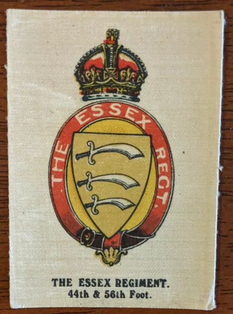 c. 1914 Badges Of The British Army Silk Cigarette Card - The Essex Regiment