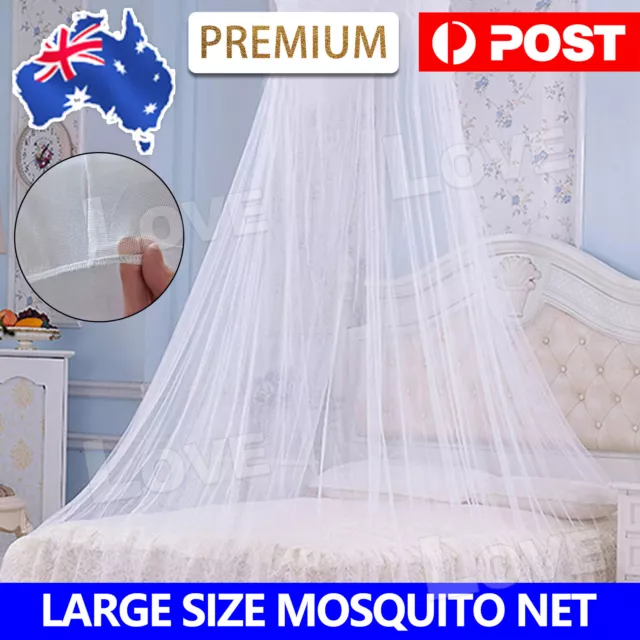 OZ Net Canopy Bed Curtain Dome Mosquito Insect Stopping Double Single Queen