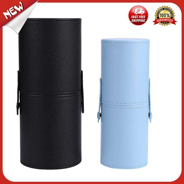 es Portable Travel PU Leather Makeup Brush Tools Holder Cosmetic Pens Storage Cu