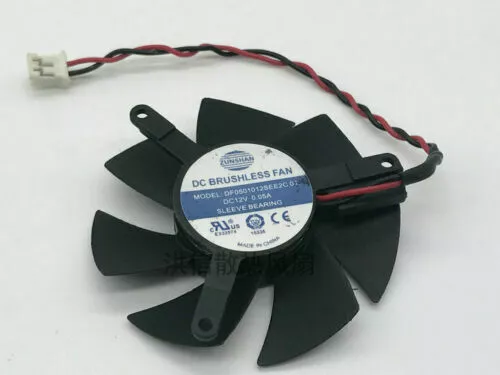 1pcs DF0501012SEE2C 01 12V 0.05A graphics card fan 2 pin