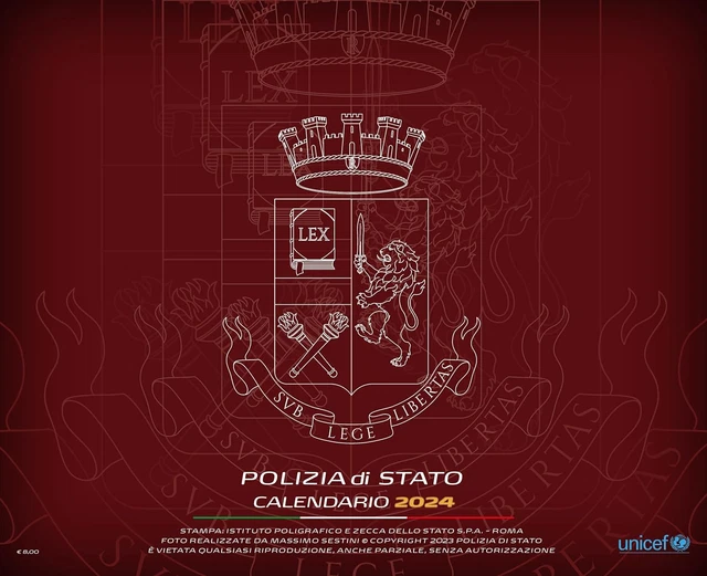 Calendario Da Parete 2026 Polizia Di Stato | Edizione UNICEF | Fotografie Esclusive | Solidale