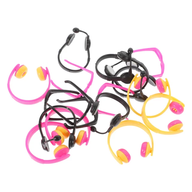 10 Stück Puppenbrillen Gold 5cm - Metall Rand Brillen Für 18-Zoll Puppen Zubehör